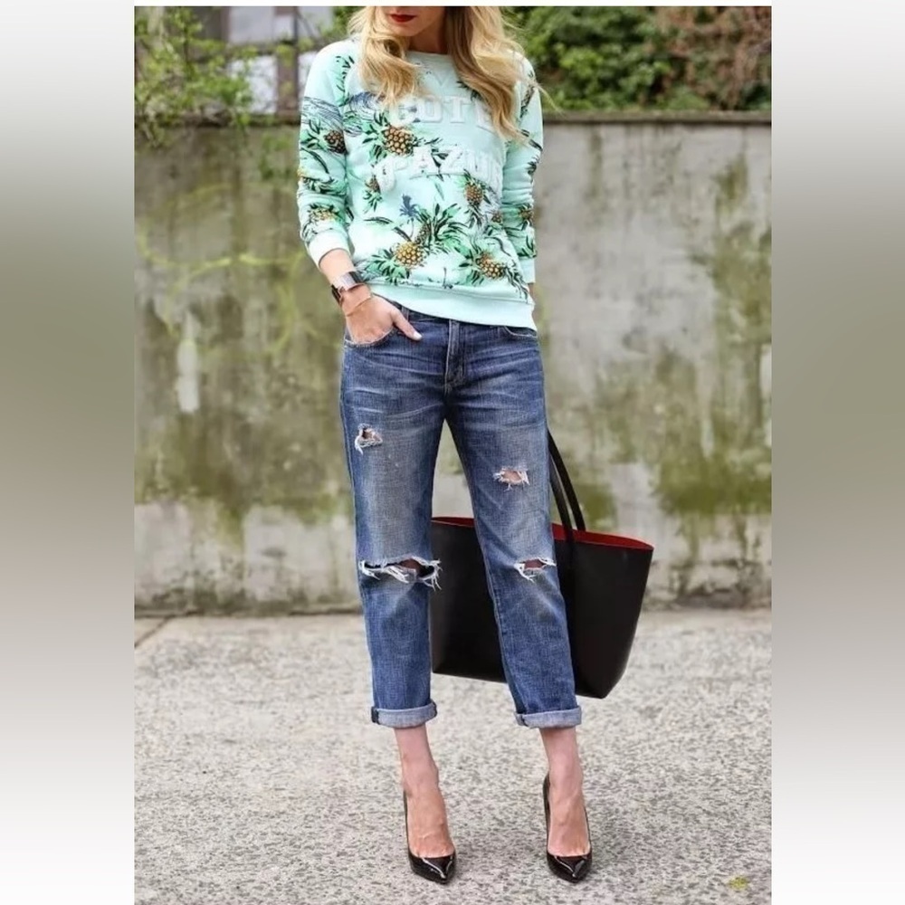 Current/Elliot The Fling Relaxed Fit Jeans Distressed - Picture 3 of 9